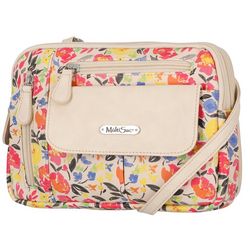 MultiSac Zippy Floral 3-Compartment Crossbody Bag