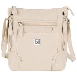Stone Mountain Vertical Pockets Solid Color Crossbody Bag