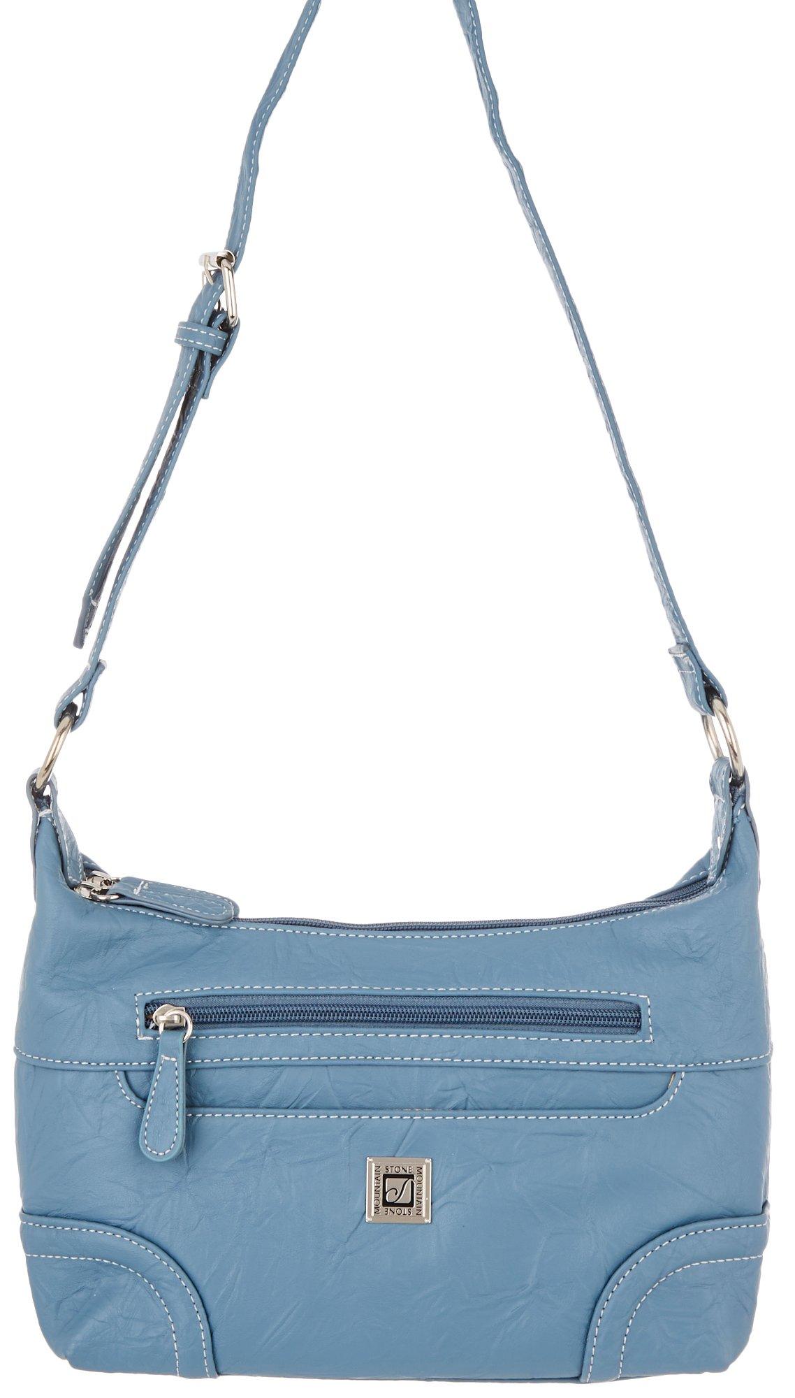 Sofia Grainy Wash Leather Hobo Shoulder Bag