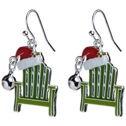 Brighten The Season Beach Chair Christmas Hook Earrings