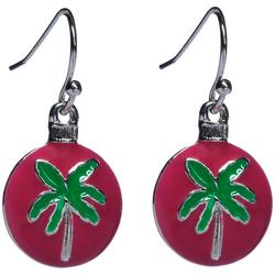 Glitter Palm Ornament Earrings