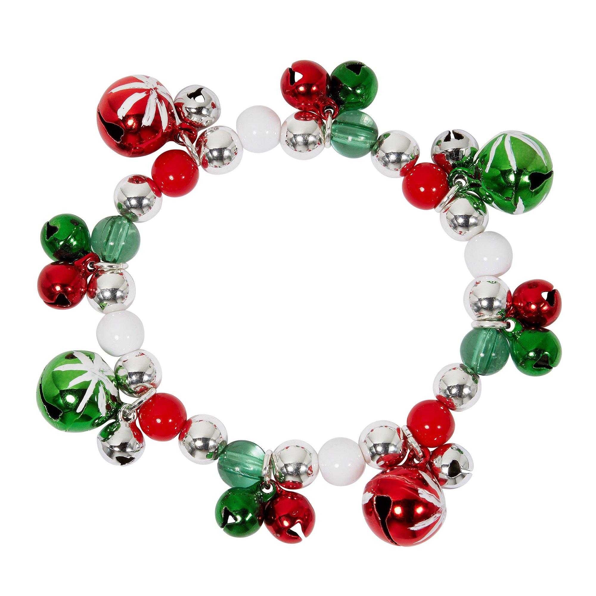 Beaded Holiday Ornaments Bracelet