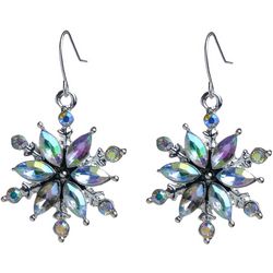Brighten The Season 1.5 In Crystal Snowflake Dangle Earrings