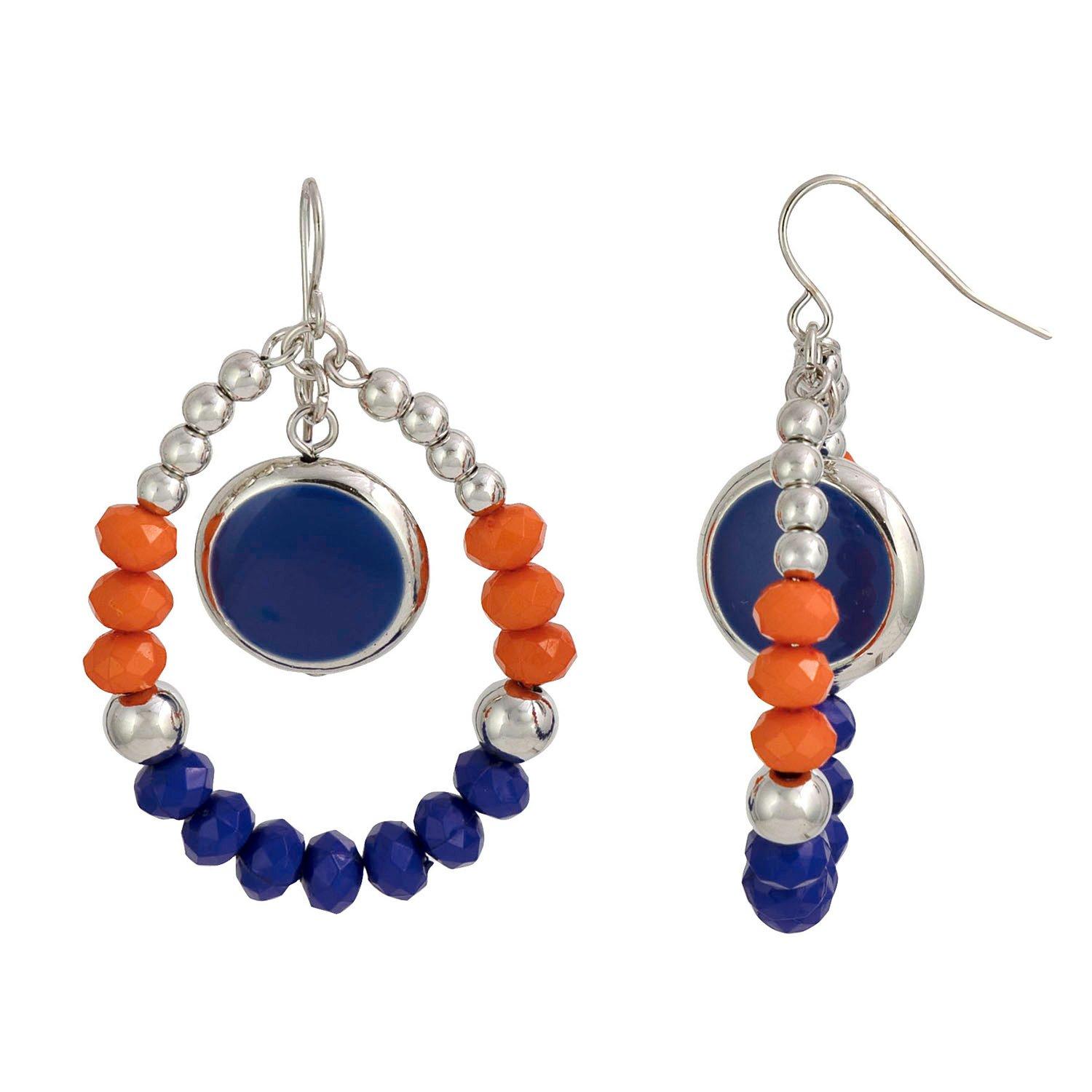 Florida Gators 2.5 In. Beaded Teardrop Dangle Earrings