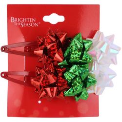 Brighten The Season 6-Pc. Holiday Gift Bow Hair Clip Set