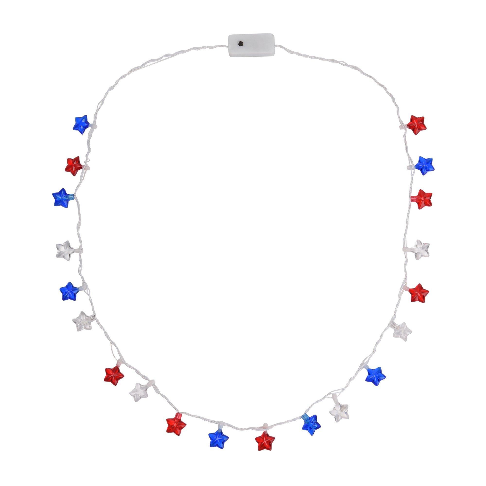 18 In. LED Light-Up Star Necklace