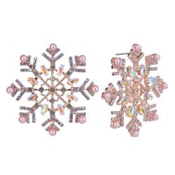 Brighten The Season 1.75 In. Pave Snowflake Dangle Earrings