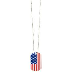 Americana Dogtag Proud To Be An American Necklace