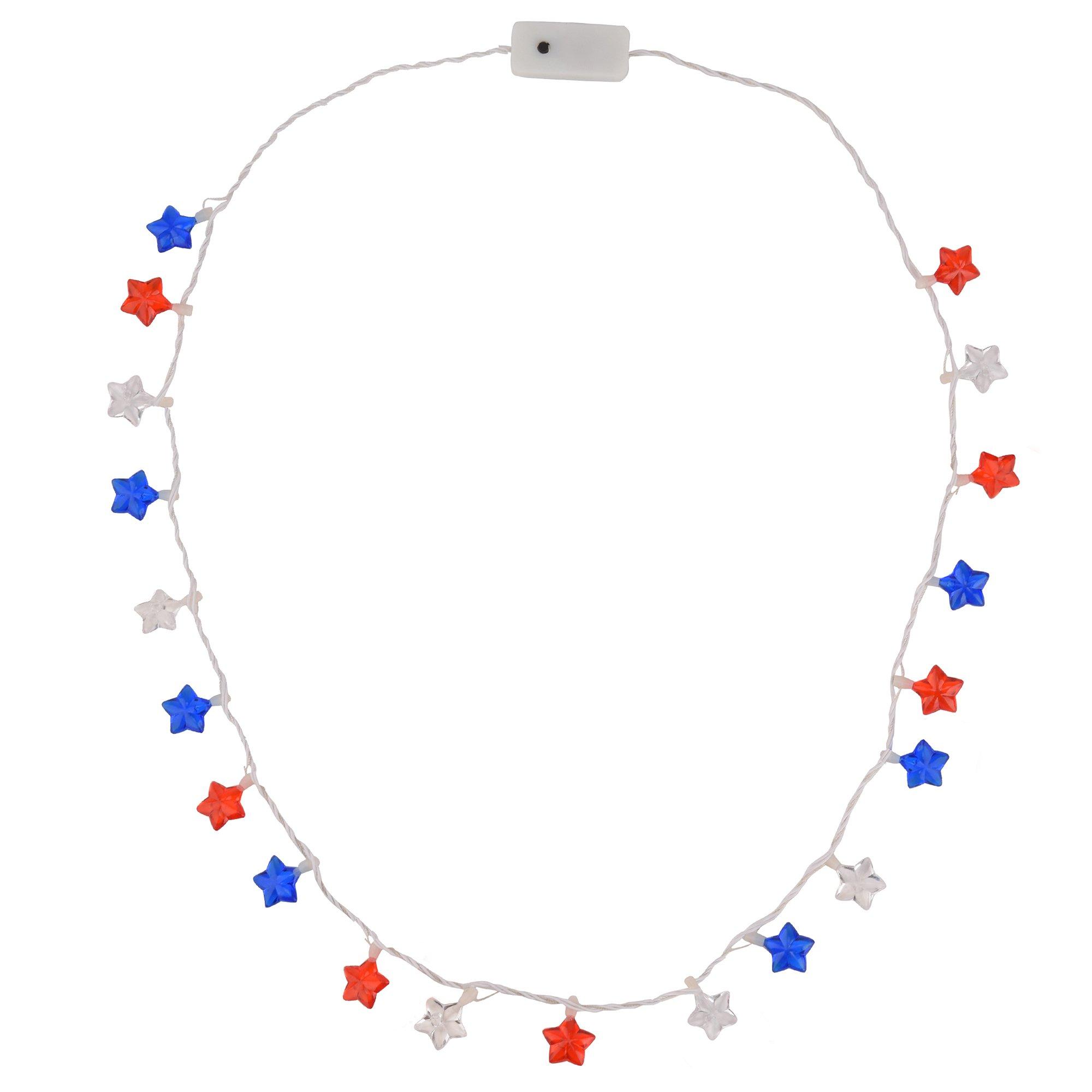 Americana Light Up Star Necklace