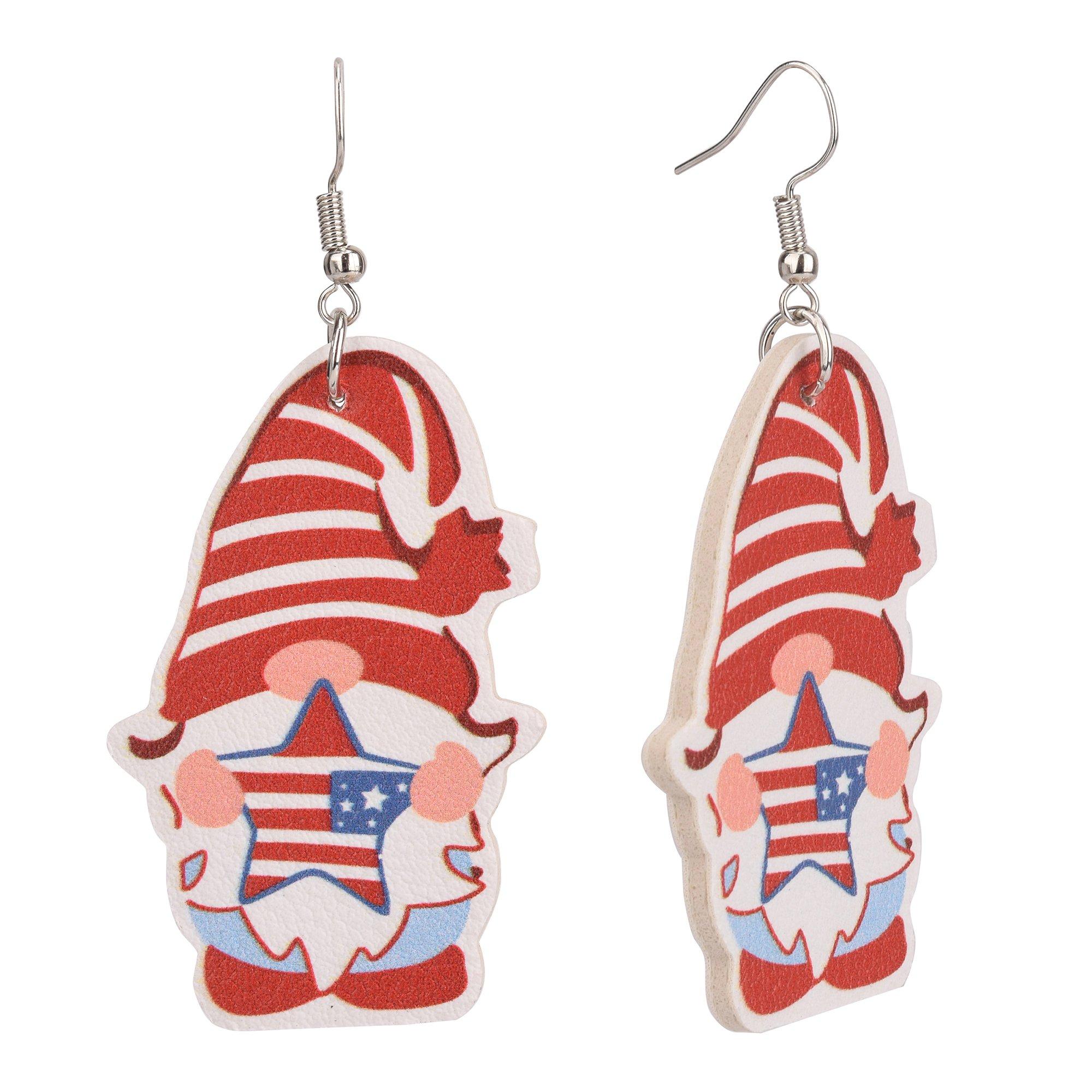Americana Gnome Drop Earrings