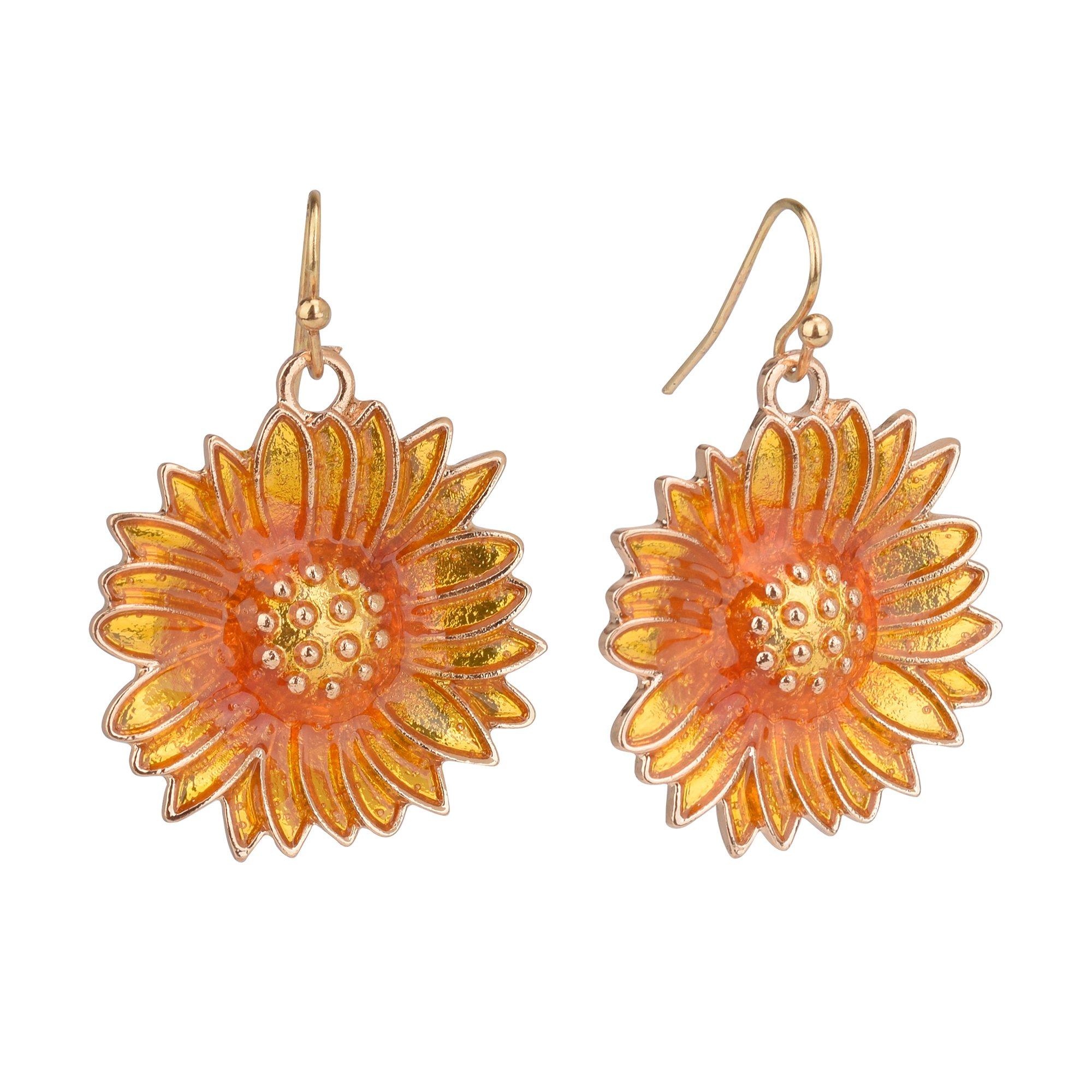 Sunflower Dangle Earrings