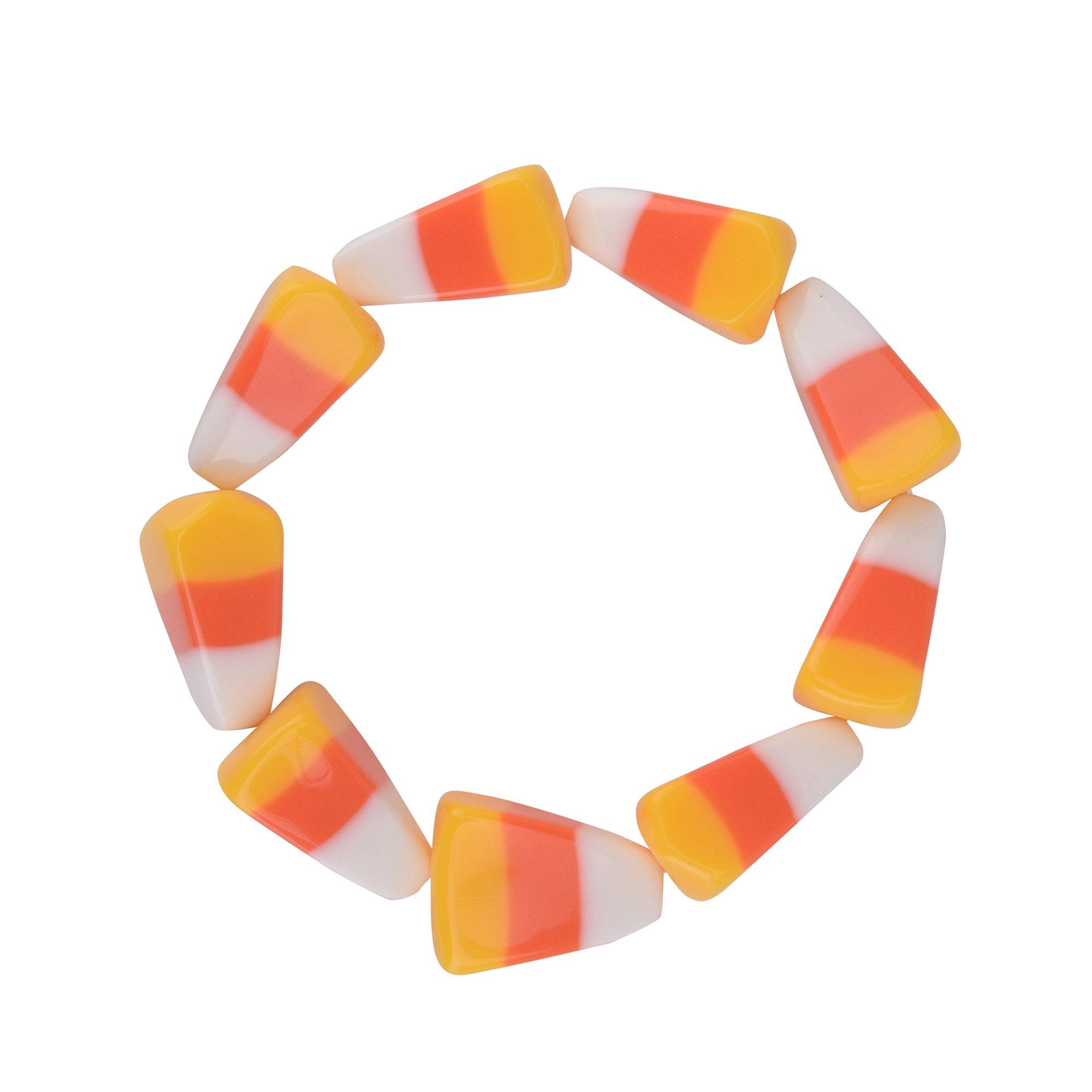 Halloween Candy Corn Stretch Bracelet
