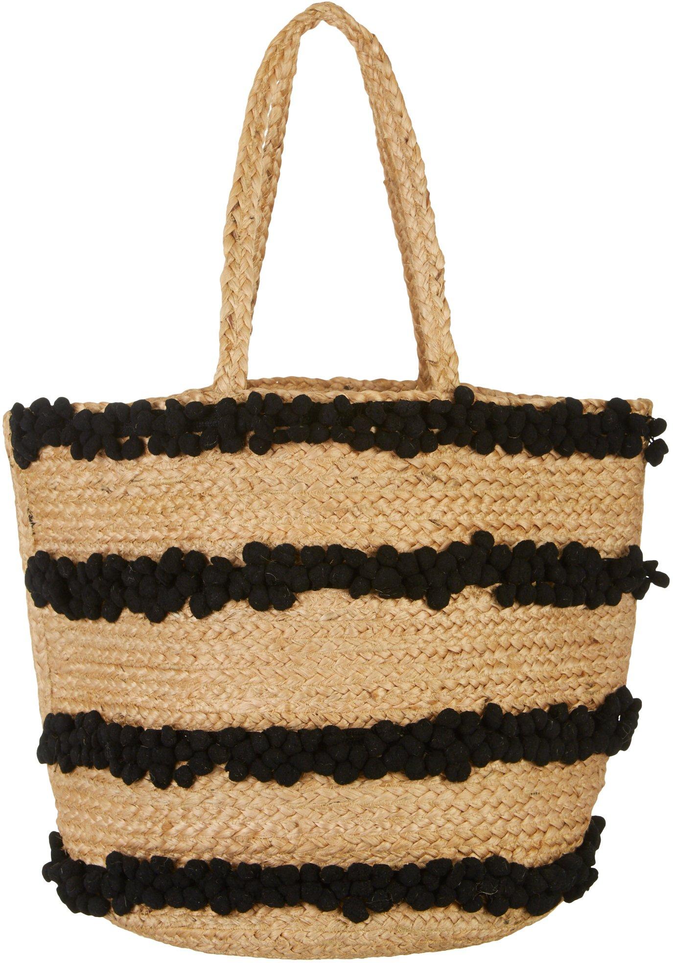 shiraleah pom pom tote