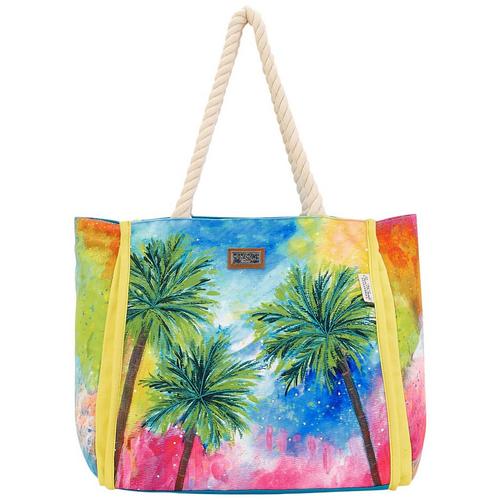 Sun N' Sand Colorful Palm Tree Shoulder Beach