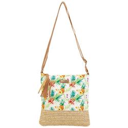 Tropical Canvas Crossbody Beach Handbag