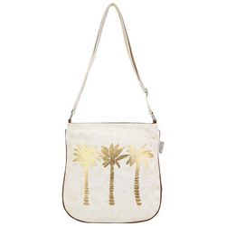 Sun N' Sand Golden Palms N/S Crossbody Beach Handbag