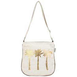 Golden Palms N/S Crossbody Beach Handbag
