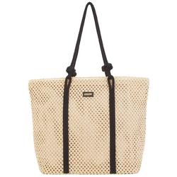 Woven Paper Straw Shoulder Beach Tote