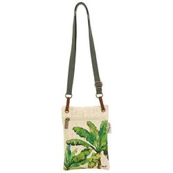 Hilo Palms Canvas Crossbody Beach Bag