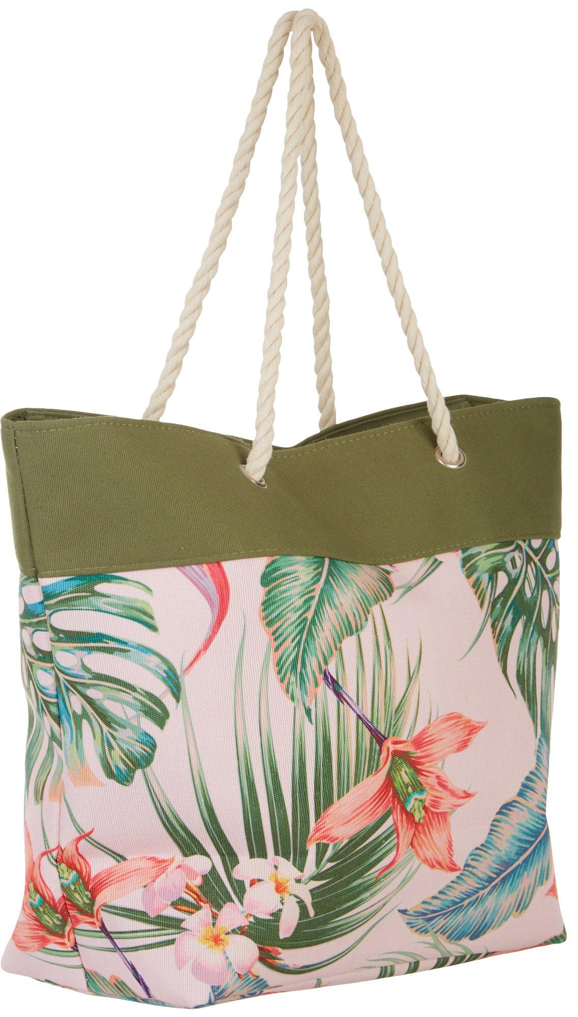 caribbean joe flamingo beach bag