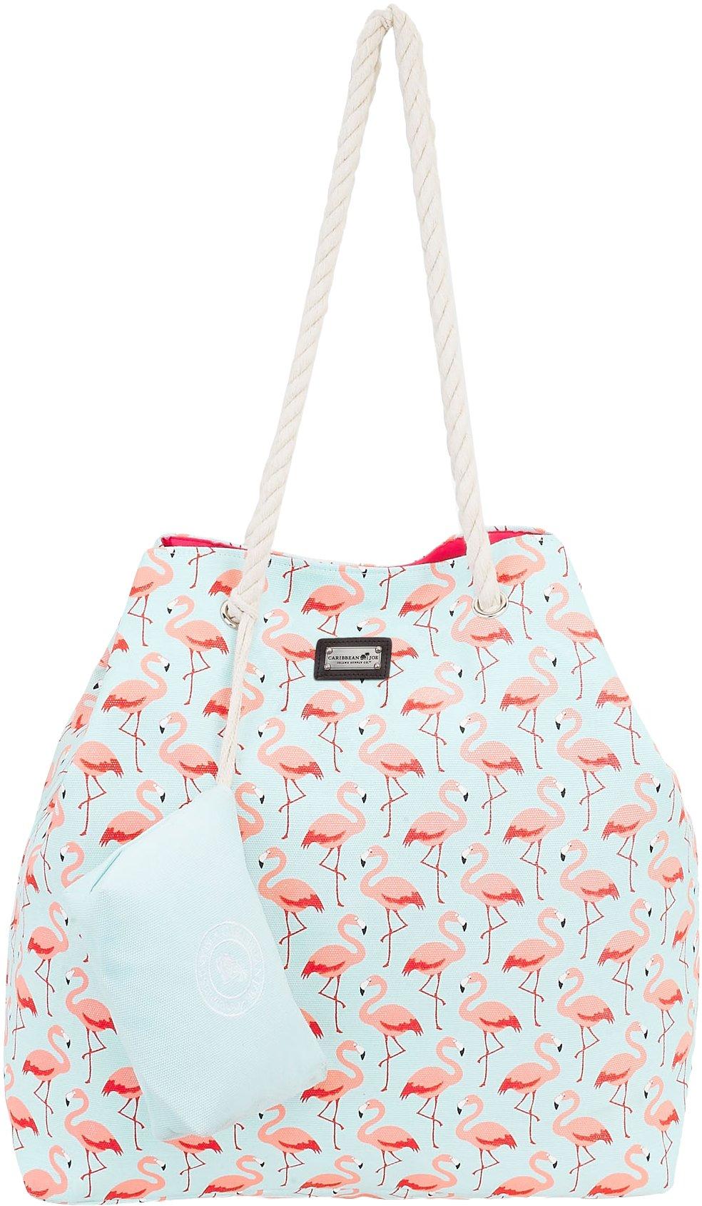caribbean joe flamingo beach bag