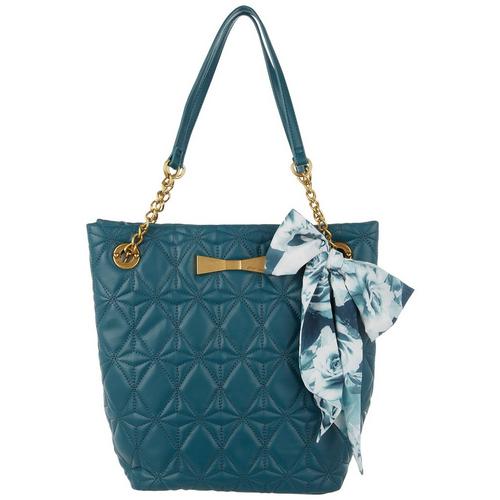 Betsey Johnson Lily Quilted Grommet Tote Bag