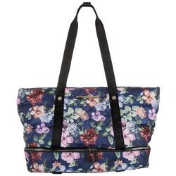 Betsey Johnson Tammy Floral Quilted Nylon Overnight Tote