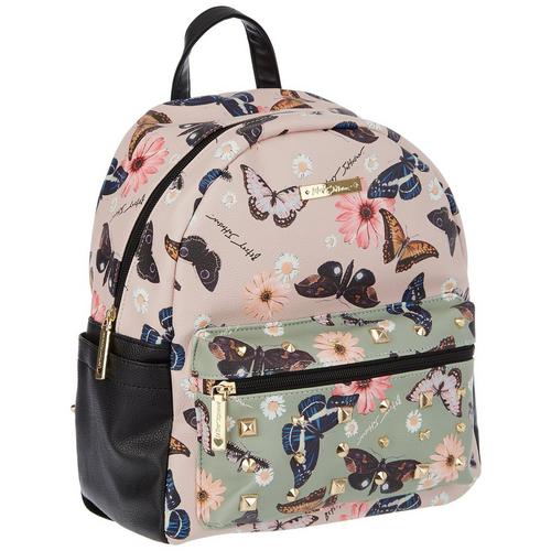 Betsey Johnson Dallas Butterfly Stud Vegan Leather Backpack