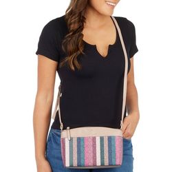 Nanette Lepore Risley Stripe Vegan Leather Crossbody Bag