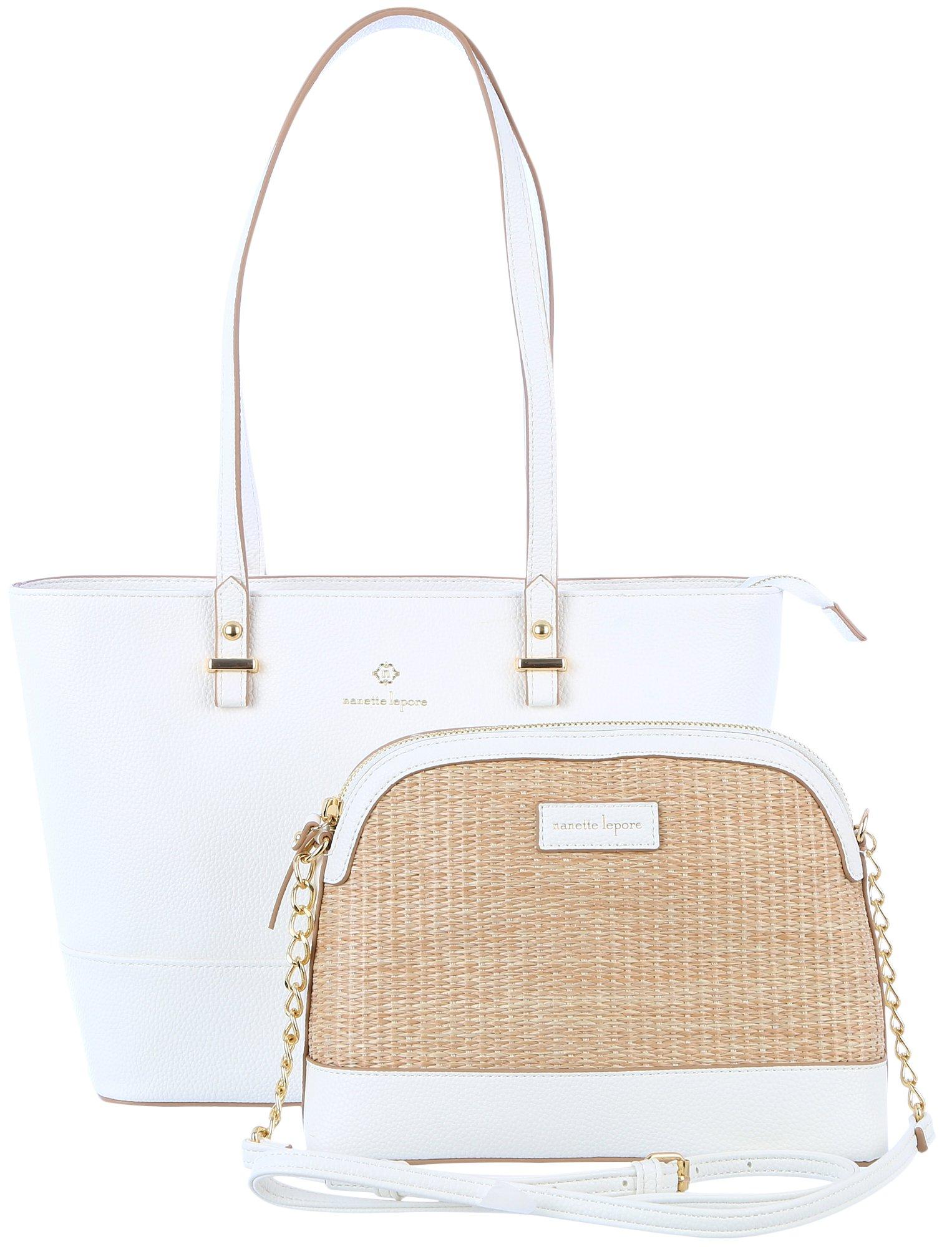 Brielle Bag-In-A-Bag Tote & Woven Crossbody