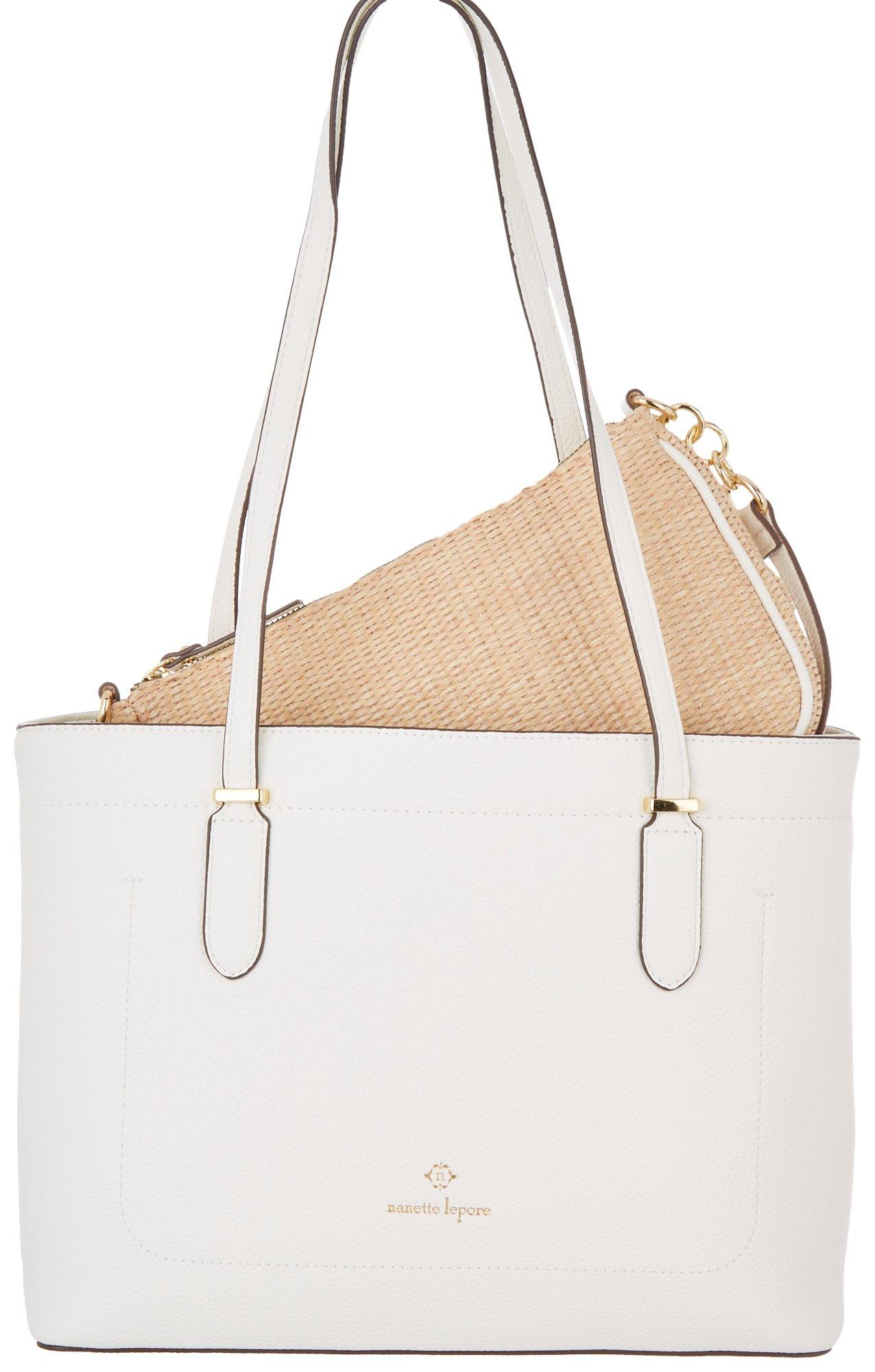 Anderson Solid Tote Bag & Woven Mini Bag