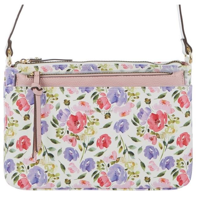 Nanette Lepore Mirabel Floral Crossbody Bag & Solid Clutch
