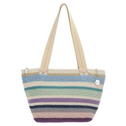 The SAK Mendocino Medium Crochet Stripe Tote Handbag
