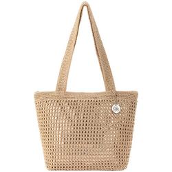 Hand Crochet Solid Shoulder Tote Bag