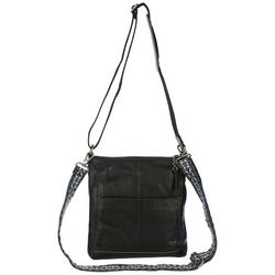 Lucia Solid Leather Crossbody Bag