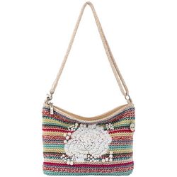 The Sak Lumi Crochet Stripe Crossbody Bag