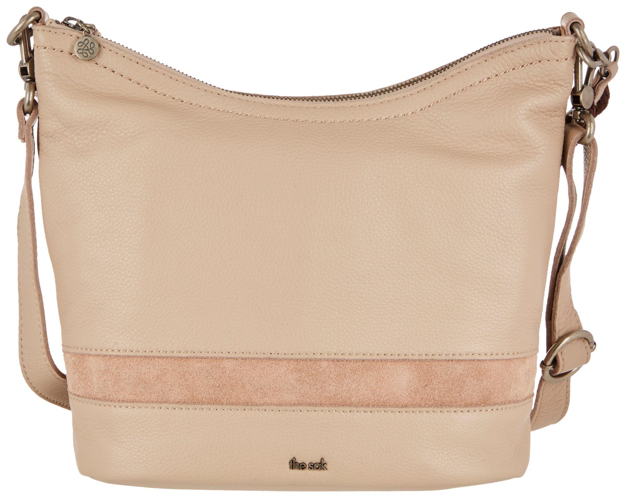 THE SAK Jasmine Solid Leather Hobo Crossbody Bag