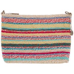 The Sak Lumi Crochet Stripe Crossbody Clutch