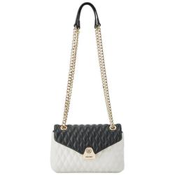 Caelia Quilted Colorblock Flap Crossbody Bag
