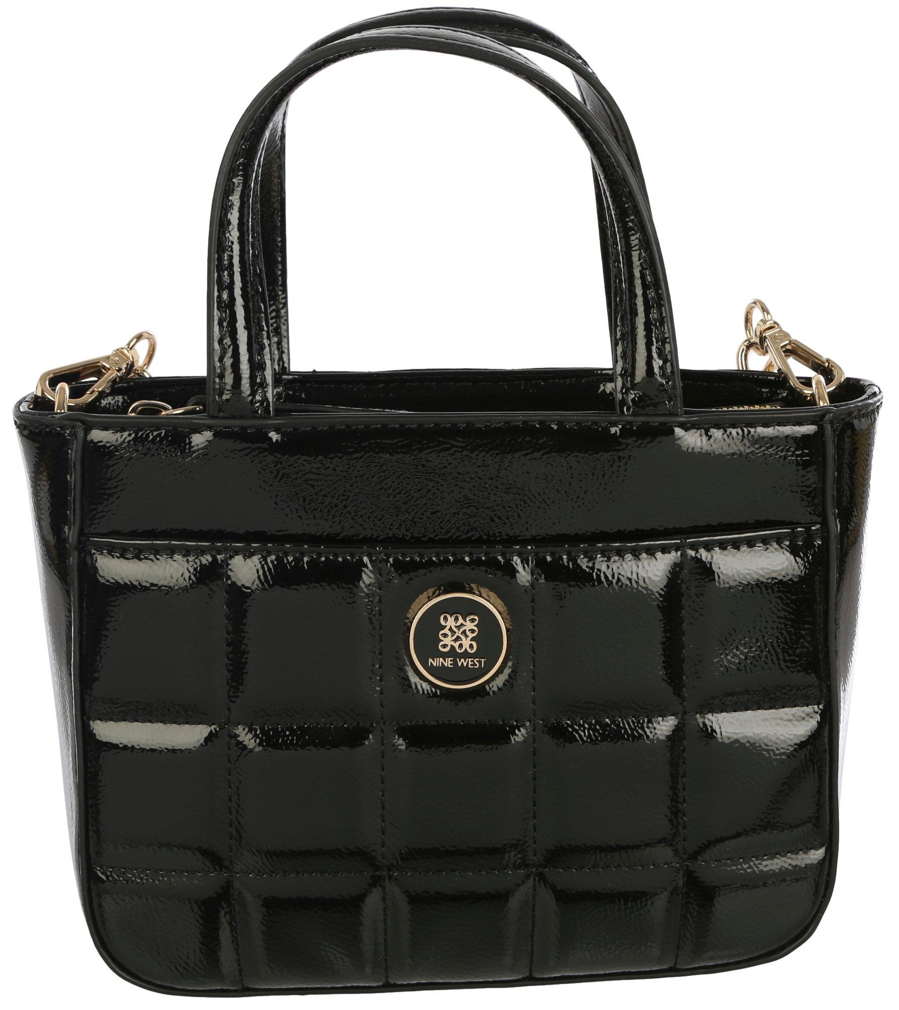 Nine West Holden Quilted Solid Crossbody Mini Tote Bag