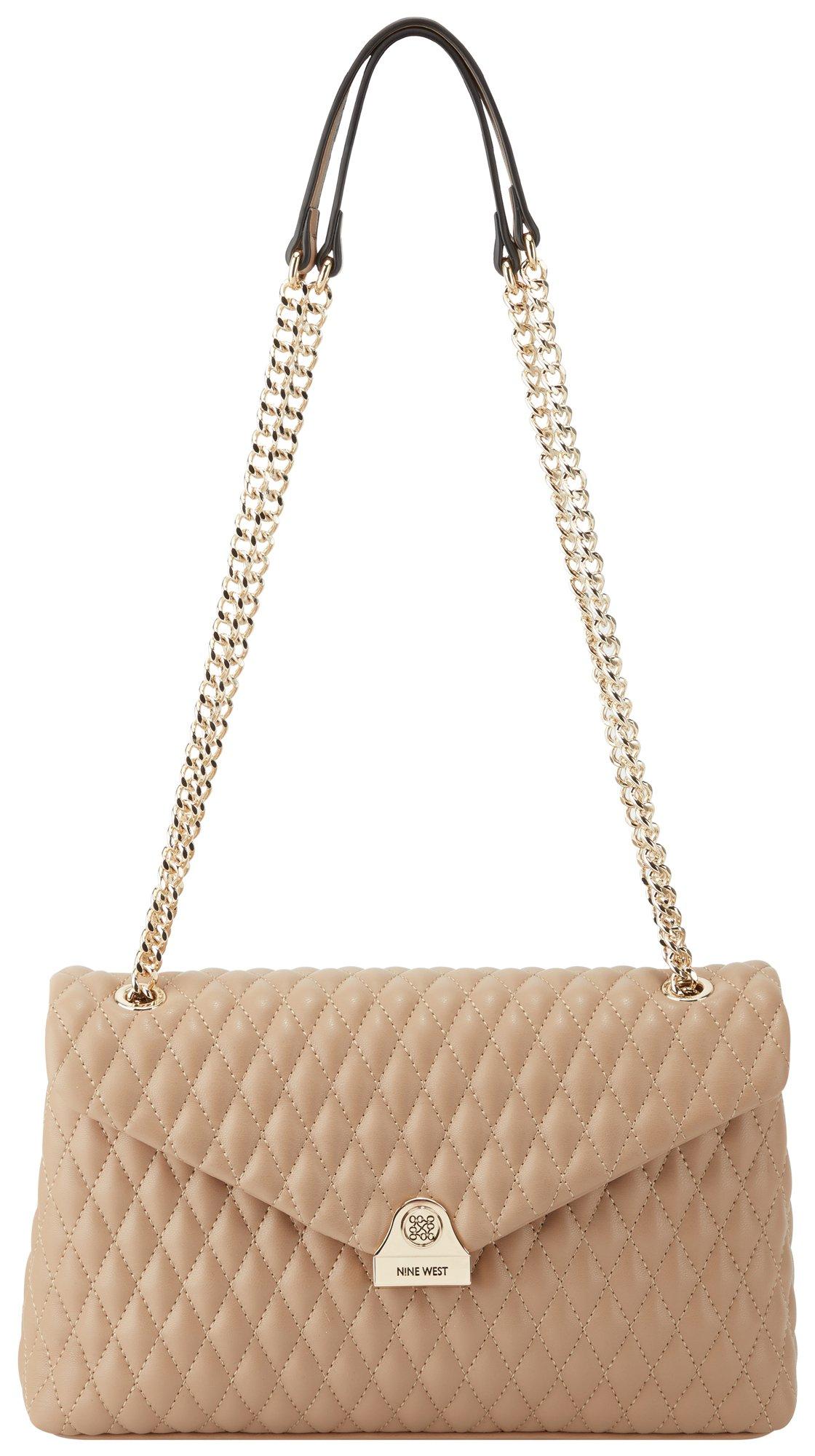 Nine West Caelia Quilted Solid Flap Crossbody Bag