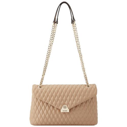 Nine West Caelia Quilted Solid Flap Crossbody Bag