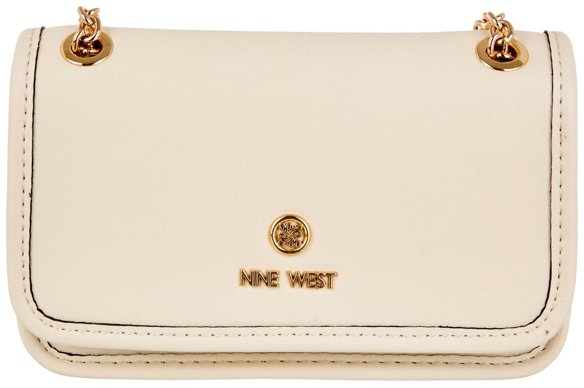 Nine West Saoirse Solid Flap Vegan Leather Mini Bag