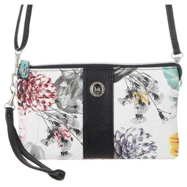 Stone Mountain Butterfly Floral Print Hobo Crossbody Bag