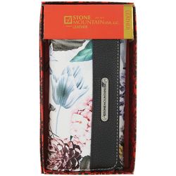 Stone Mountain Floral Bonded Leather Large Trifold Wallet