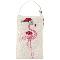 Sequin Flamingo Mini Crossbody Club Bag