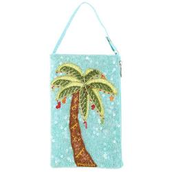 Sequin Palm Tree Mini Crossbody Club Bag