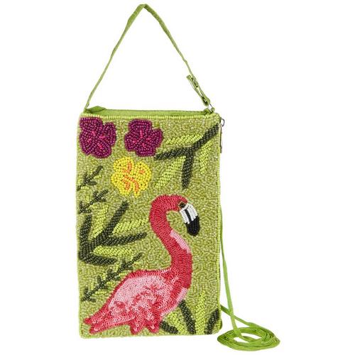 Bamboo Trading Co. Flamingo Crossbody Handbag