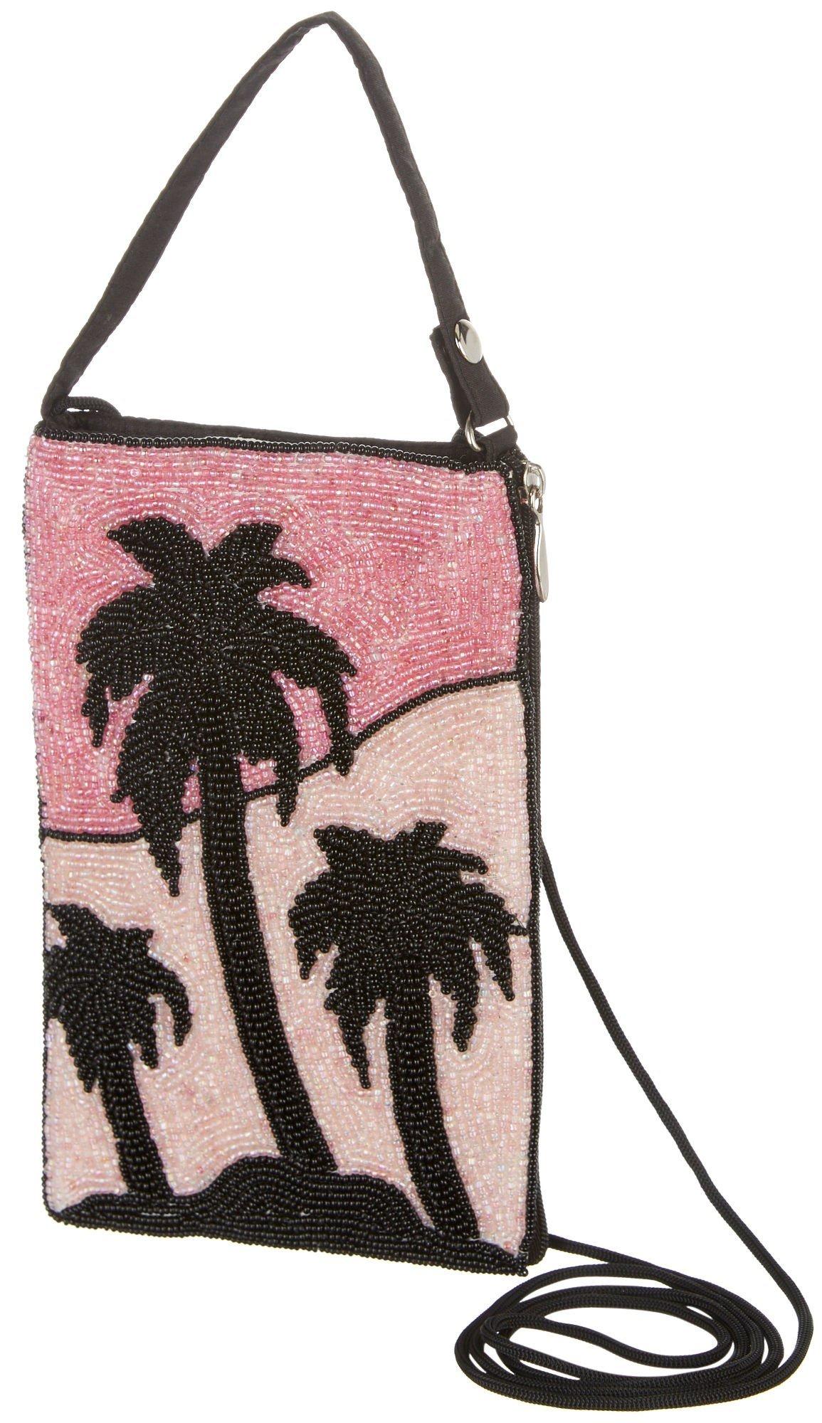Bamboo Trading Co. Pink Palms Club Bag Crossbody
