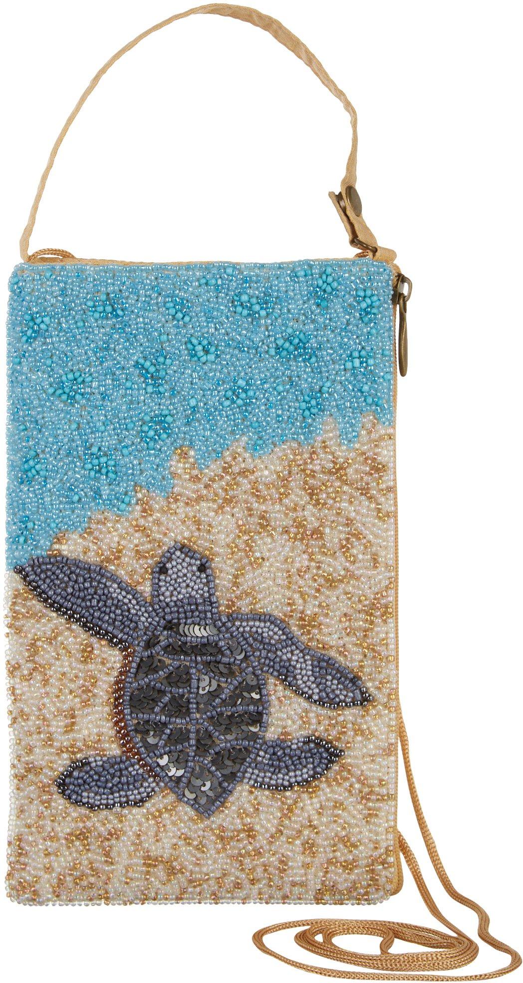 Black Flowers Bamboo Trading Company Cell Phone or Club Bag